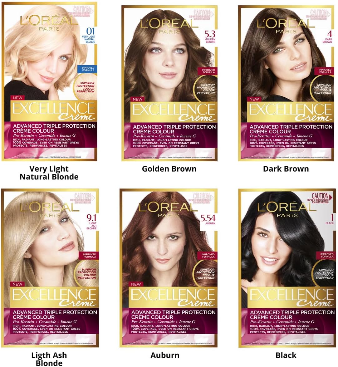 L'Oréal Paris Excellence Age Perfect Permanent Hair Colour - 7.32 Dark Gold Rose Blonde image 3