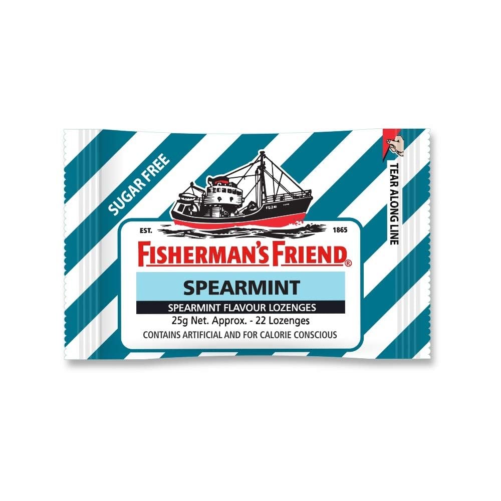 Fisherman's Friend Spearmint Sugar-Free Lozenges 12 x 25g