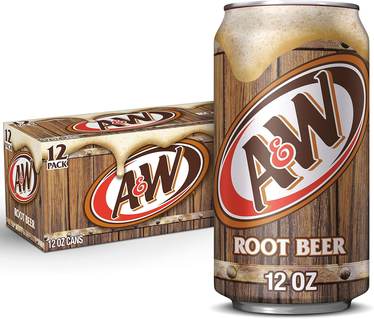 A&W Root Beer 355ml Can, 12-Pack