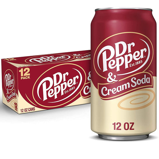 Dr Pepper Cream Soda 355ml (Pack of 12)