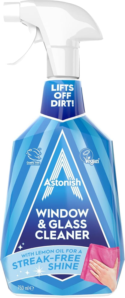 Astonish Window & Glass Cleaner with Lemon Oil 750mL