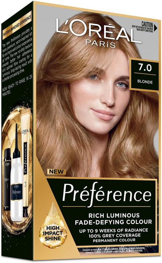 L'Oréal Paris Préférence Permanent Hair Colour - 7 Blonde