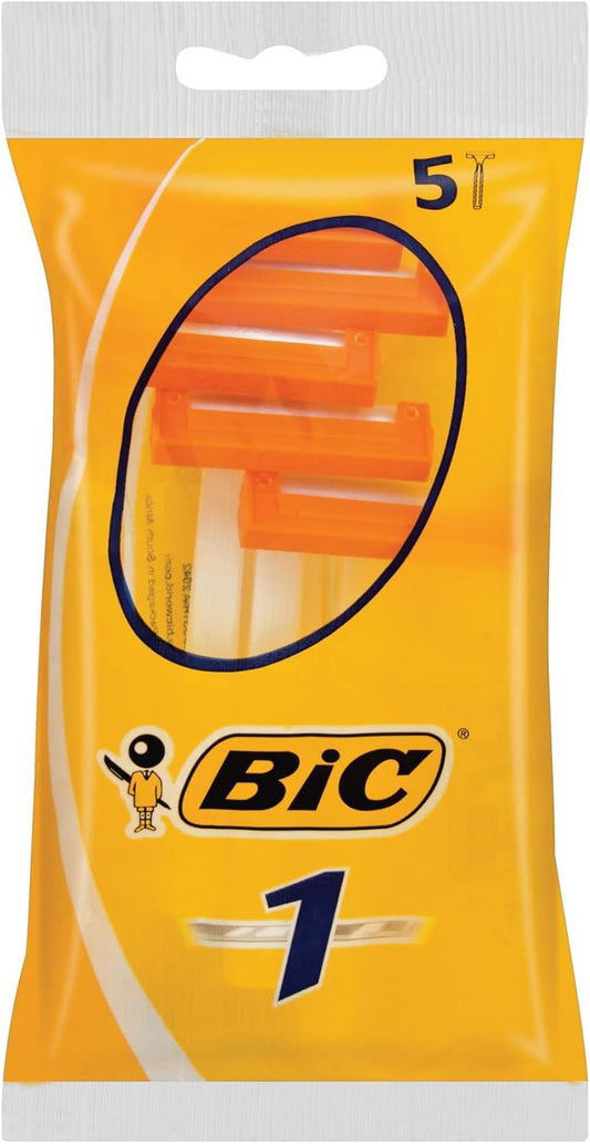 Bic 1 Sensitive Disposable Razors, Pack of 5