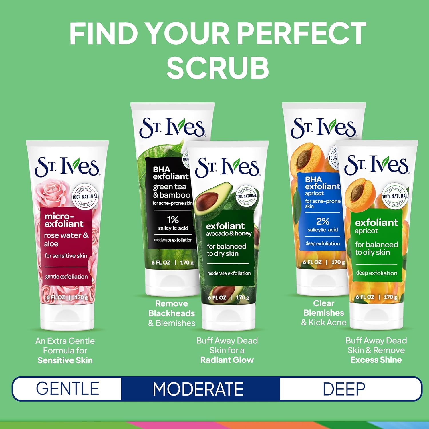 St. Ives Soft Skin Avocado & Honey Scrub 170g image 7