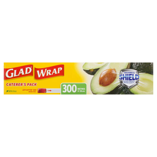Glad Wrap® Cling Wrap 300m | Superior Airtight Seal | BPA Free | Easy Dispensing Pack