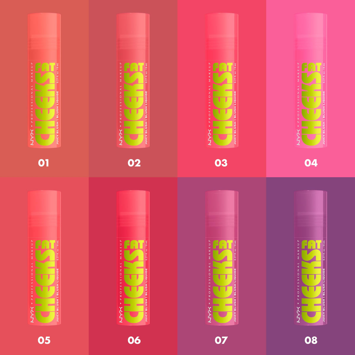 NYX Professional Makeup Fat Cheeks Juicy Liquid Blush - Bouncin' Berry image 7