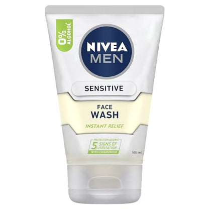 Nivea Men Keep It Calm Sensitive Skincare Set (3 Piece) | Includes: Gentle Face Wash, Shaving Gel & Moisturiser With Spf 15 | With Chamomile & Vitamin E | Bonus Wash Bag | Skincare Routine For Men image 7