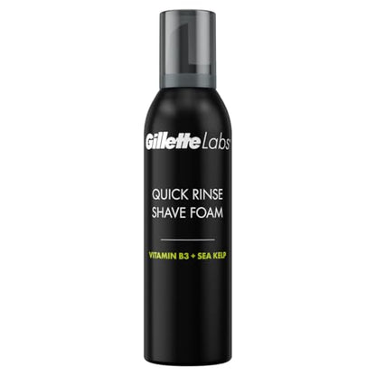 Gillette Labs By Gillette Quick Rinse Shaving Foam For Men, 240g