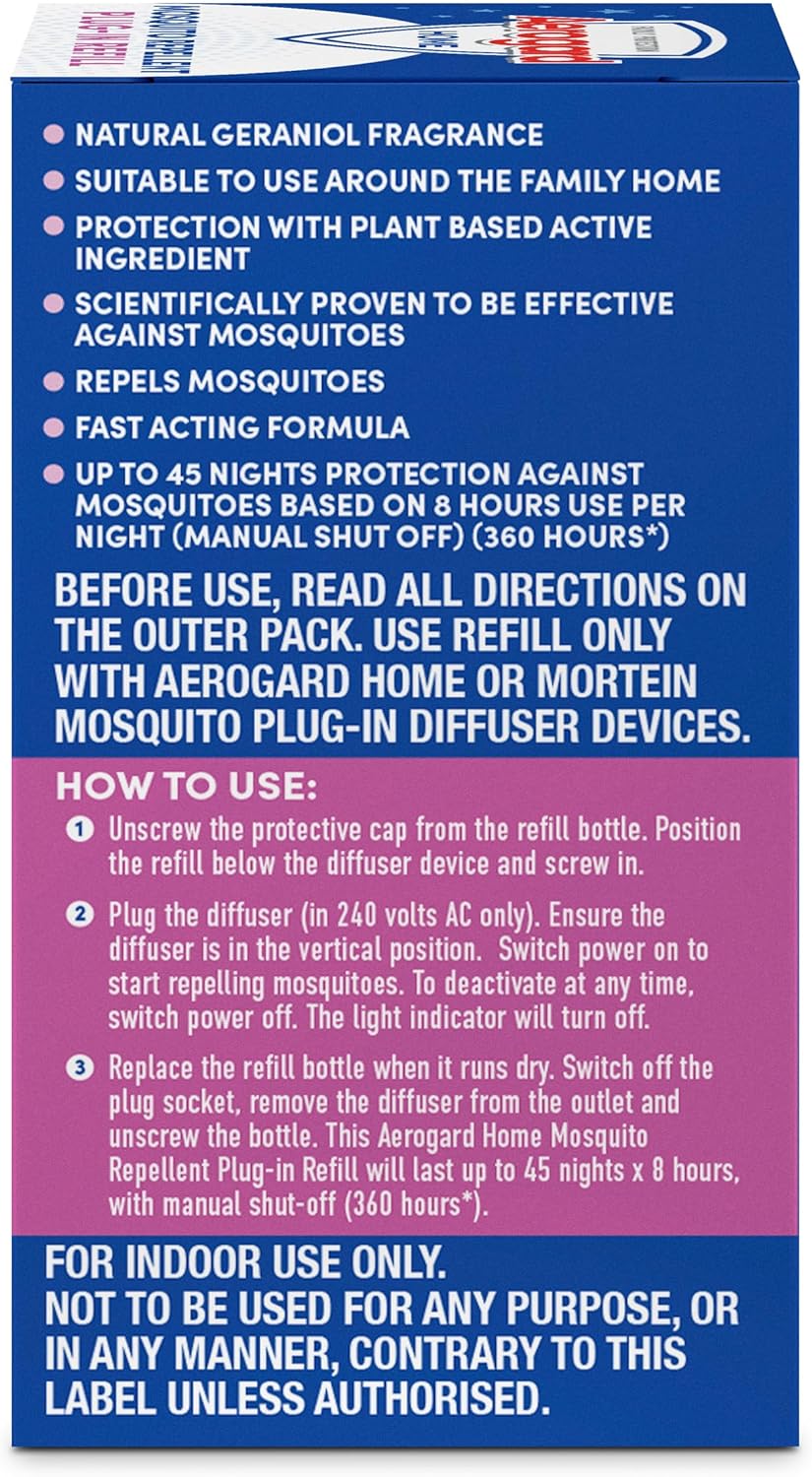 Aerogard Home Mosquito Repellent Electric Plug-In Refill 35mL image 4