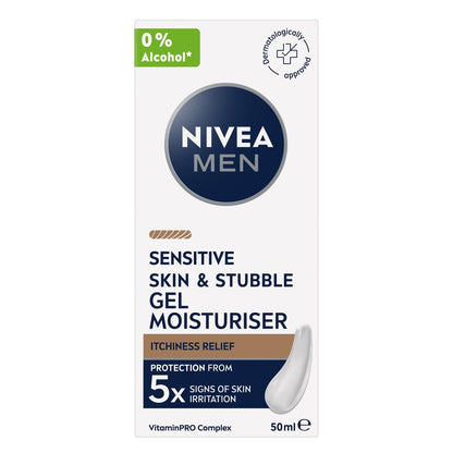 NIVEA MEN Sensitive Skin & Stubble Gel Moisturiser 50ml image 6