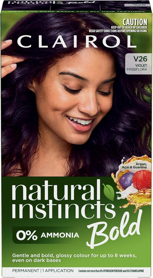 Clairol Natural Instincts Bold V26 Violet Passiflora Permanent Hair Colour