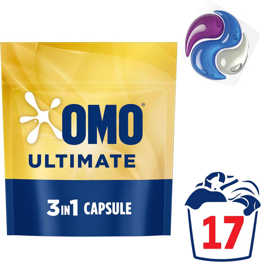 OMO Ultimate 3 in 1 Laundry Capsules 17 Pack image 2