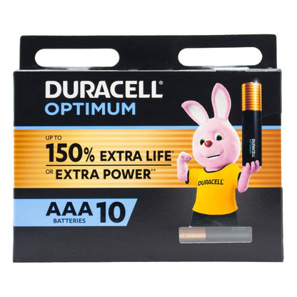 Duracell Optimum AAA Alkaline Batteries, Pack of 10 image 2