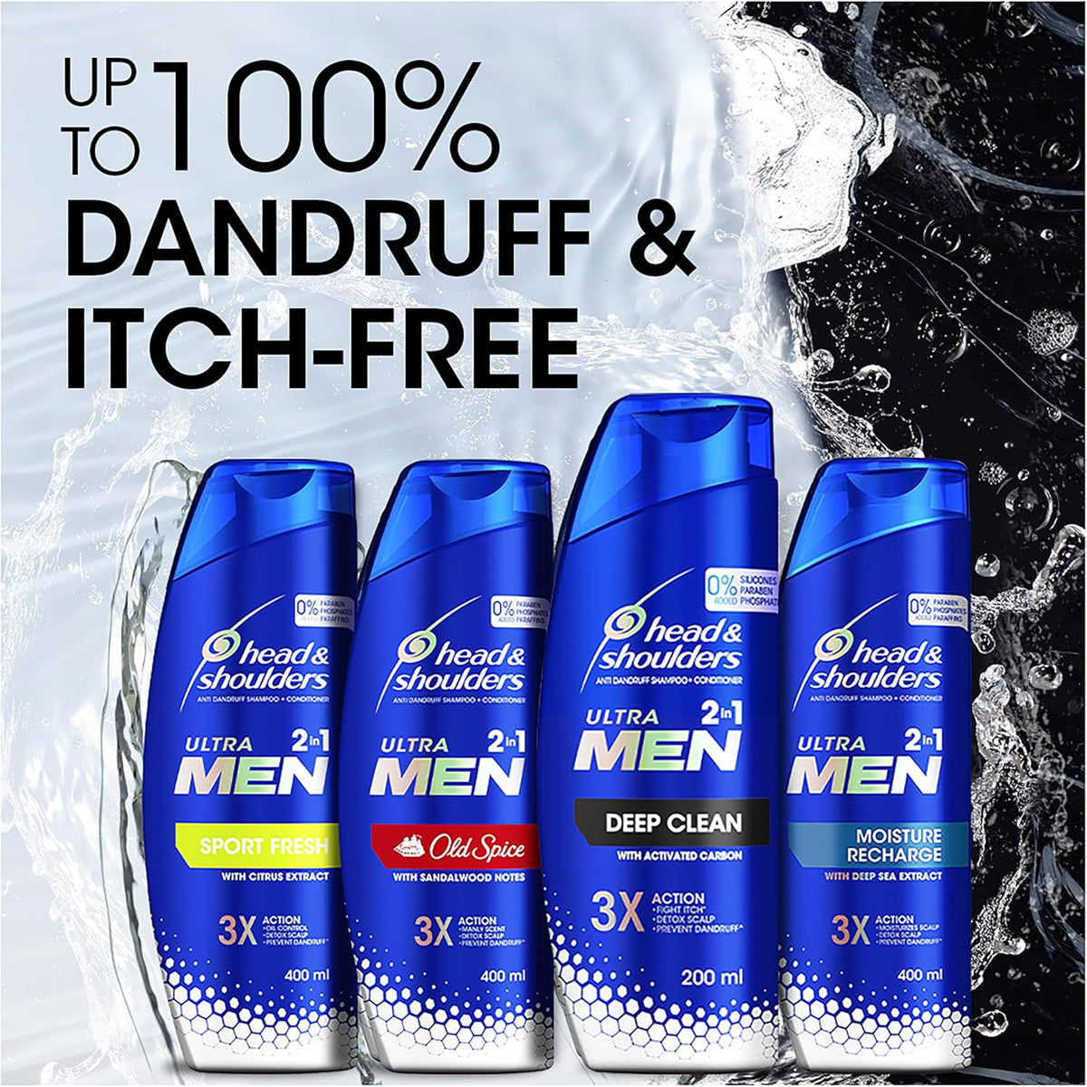 Head & Shoulders Ultra Men 2-in-1 Sport Fresh Shampoo & Conditioner 550ml image 10
