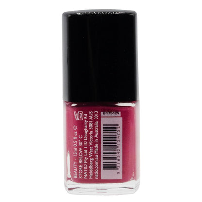 Natio Nail Colour Beauty 15ml - Hot Pink Fuchsia Nail Polish image 2