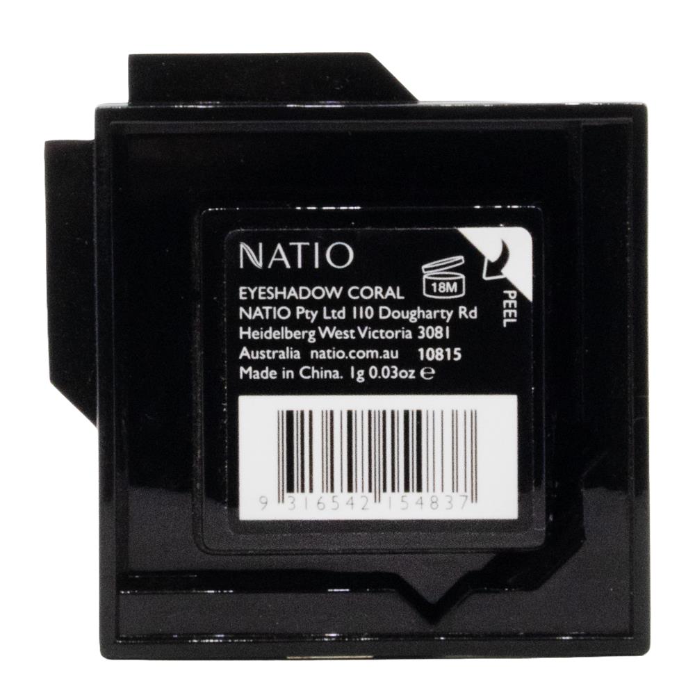 Natio Single Eyeshadow Coral - Metallic Pink Shimmer image 2