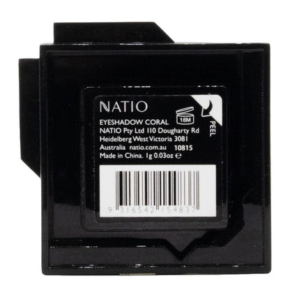 Natio Single Eyeshadow Coral - Metallic Pink Shimmer image 2