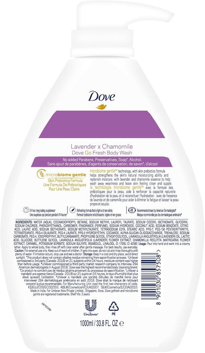 Dove Go Fresh Relaxing Hydration Body Wash 1000ml image 2