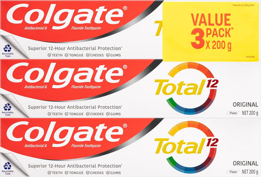 Colgate Total Original Toothpaste Value Pack 3 x 200g image 2