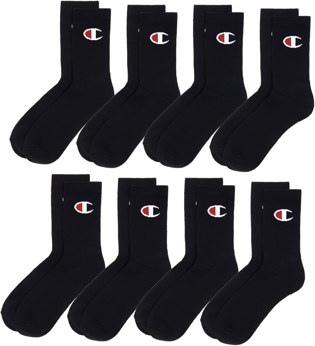 Champion Men's Cushioned Arch Support Crew Socks 8 Pairs image 4