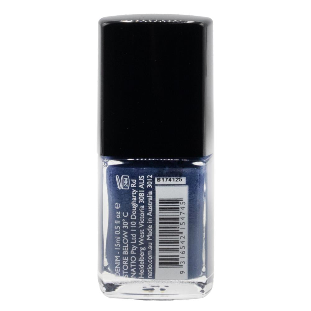 Natio Nail Colour Denim 15ml – Vegan-Friendly Slate Blue Nail Polish image 2