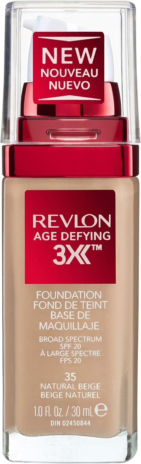 Revlon Age Defying 3X Foundation, Natural Beige, 30ml image 2