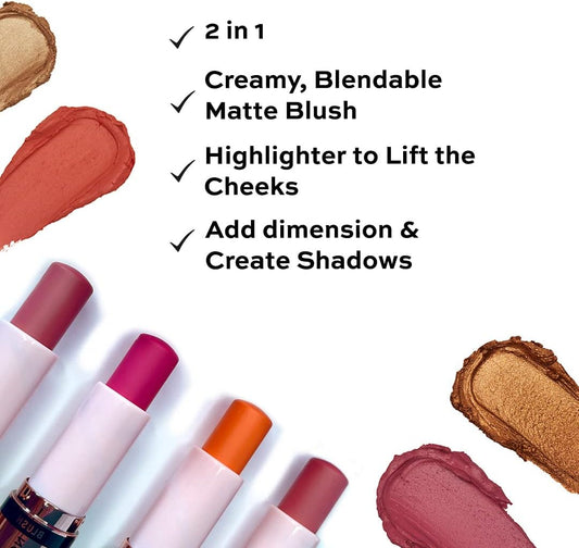 Revolution Blush & Highlight Stick, Champagne Shine image 2