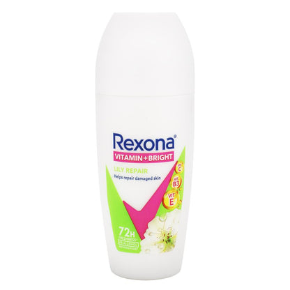 Rexona Vitamin+Bright Lily Repair Antiperspirant Roll-On 45mL image 2