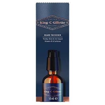 King C. Gillette Beard Thickener Formulated With Vitamin B Complex And Caffeine 50ml