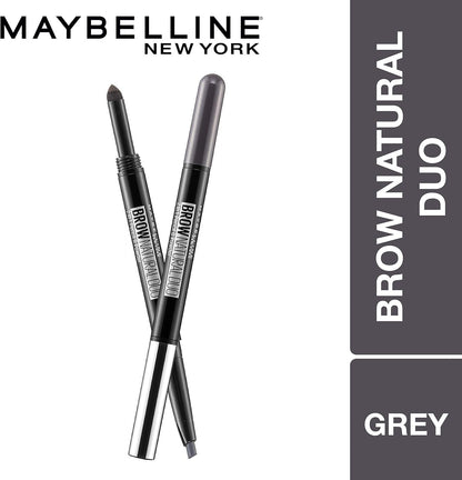 Maybelline Brow Natural Duo 2-in-1 Pencil and Powder, Grey Brown image 2