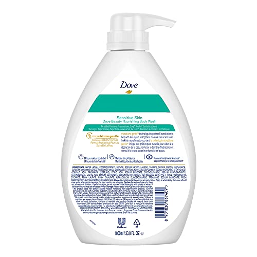 Dove Sensitive Skin Nourishing Body Wash 1000 ml image 5