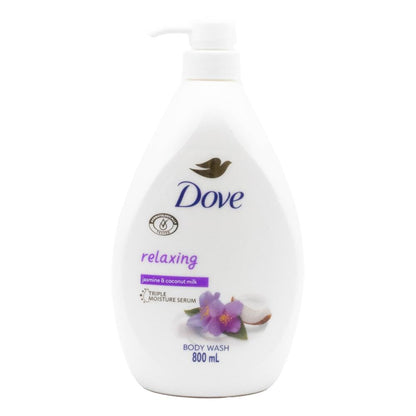 Dove Body Wash Triple Moisture Serum Relaxing Jasmine And Coconut Milk 800ml image 2