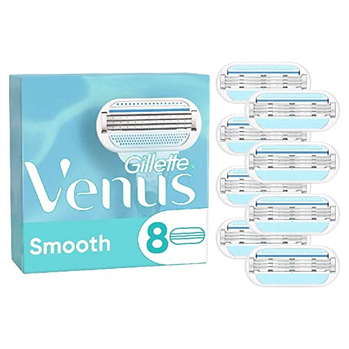 Gillette Venus Smooth Women's Razor Blade Refills, 8 Count