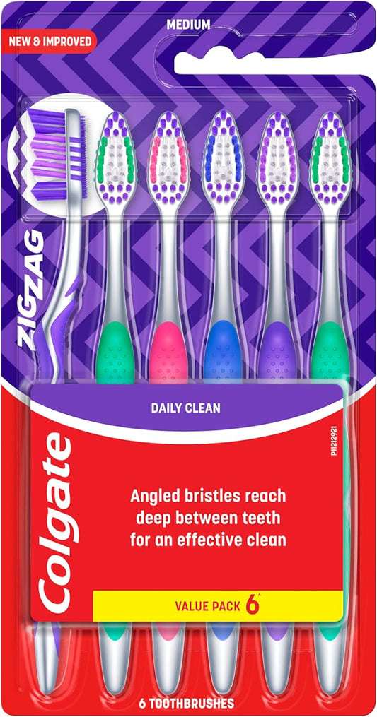 Colgate Zig Zag Manual Toothbrush Pack of 6