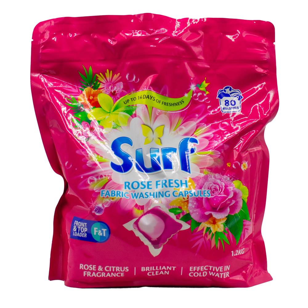 Surf Fabric Washing Capsules Rose Fresh 80 Pack image 2