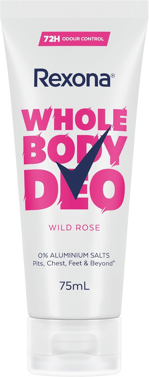 Rexona Women's Wild Rose Whole Body Deodorant Cream 75ml