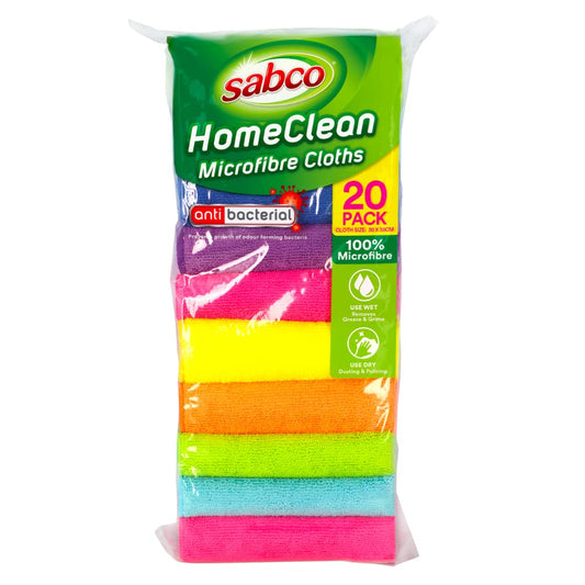 Sabco All-Purpose Microfibre Cloths 30 x 30cm 30 Pack