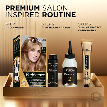 L'Oréal Paris Préférence Permanent Hair Colour - 7 Blonde image 4