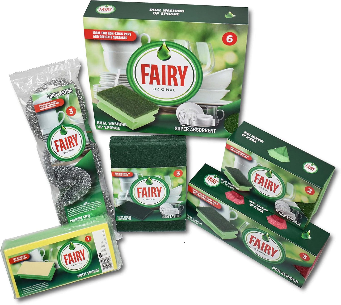 Fairy Original Extra Strong Scouring Pad (Pack of 3) image 10