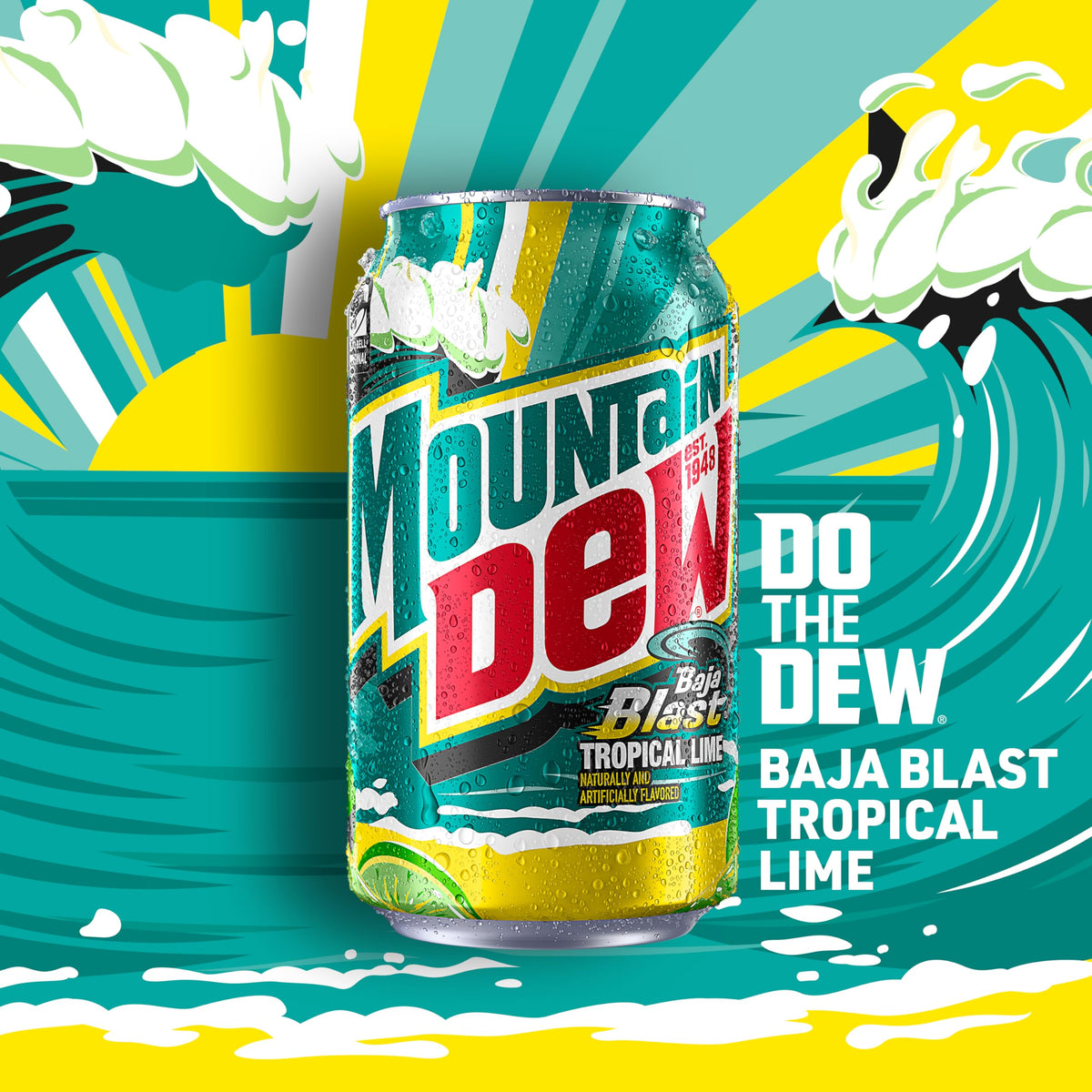 Mountain Dew Baja Cabo Citrus Tropical Punch Soda 12 Pack image 4