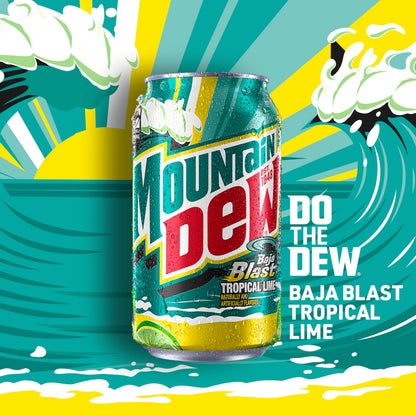 Mountain Dew Baja Cabo Citrus Tropical Punch Soda 12 Pack image 4