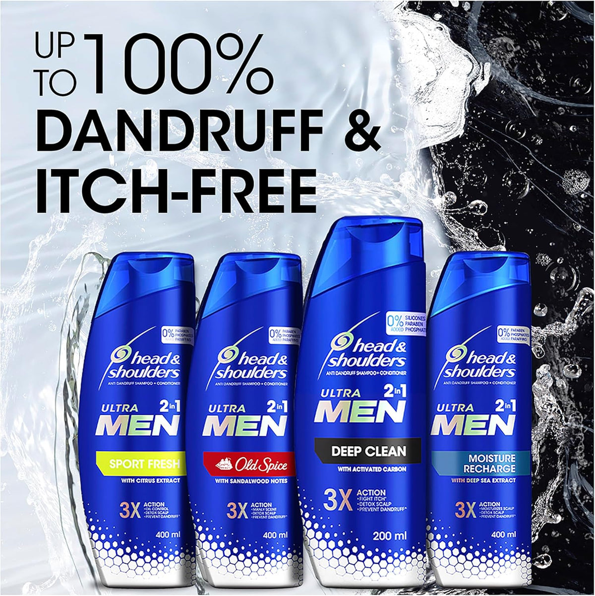 Head & Shoulders Ultra Men 2-in-1 Sport Fresh Shampoo & Conditioner 550ml image 3