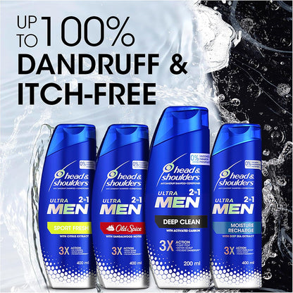 Head & Shoulders Ultra Men 2-in-1 Sport Fresh Shampoo & Conditioner 550ml image 3