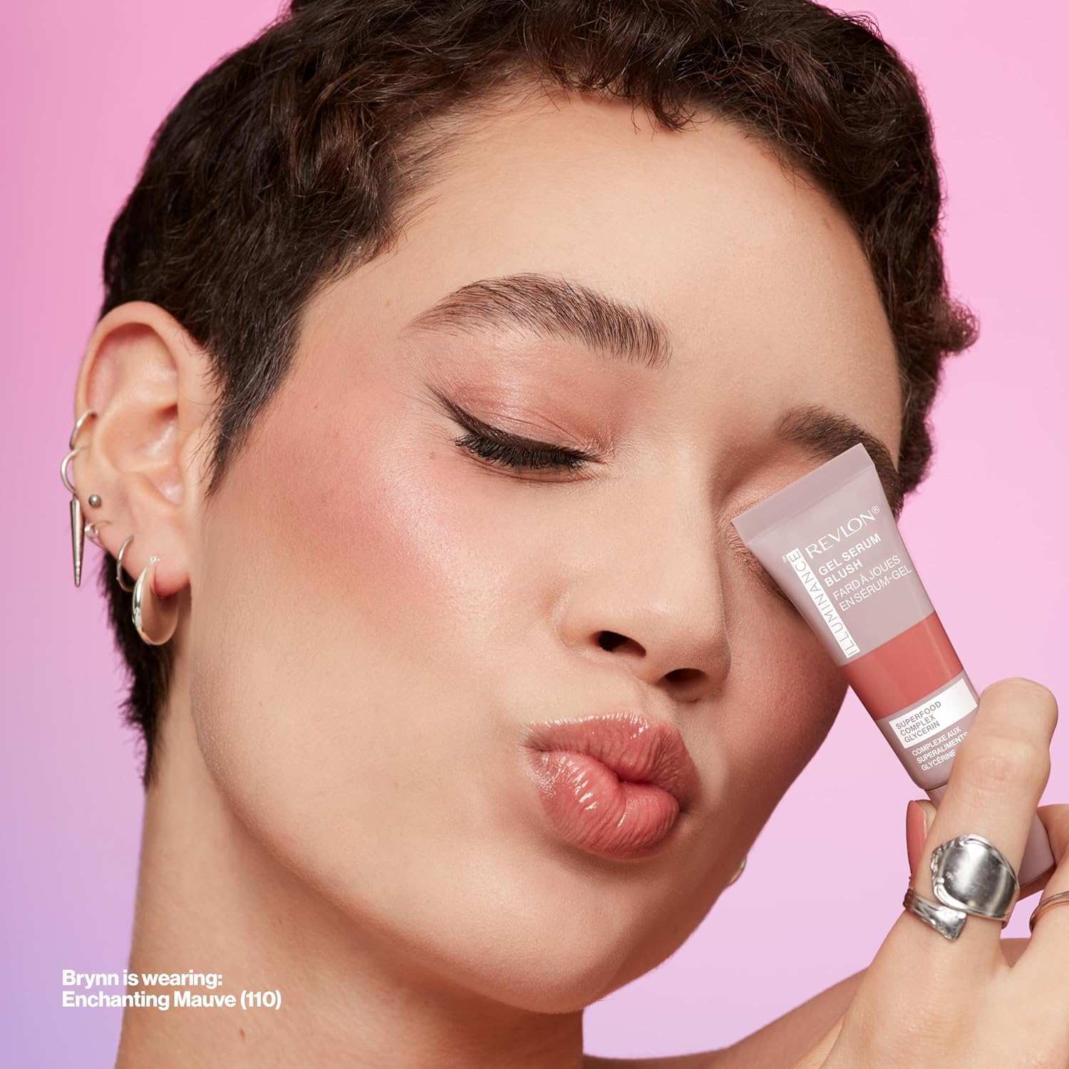 Revlon Illuminance Gel Serum Blush Enchanting Mauve image 8