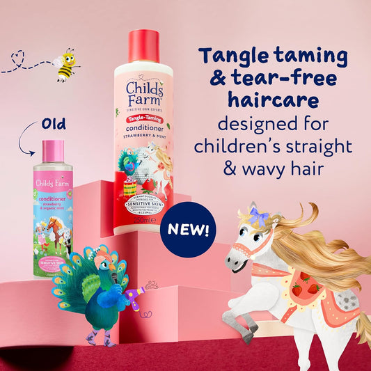 Childs Farm Tangle Taming Conditioner Strawberry & Mint 250mL image 2