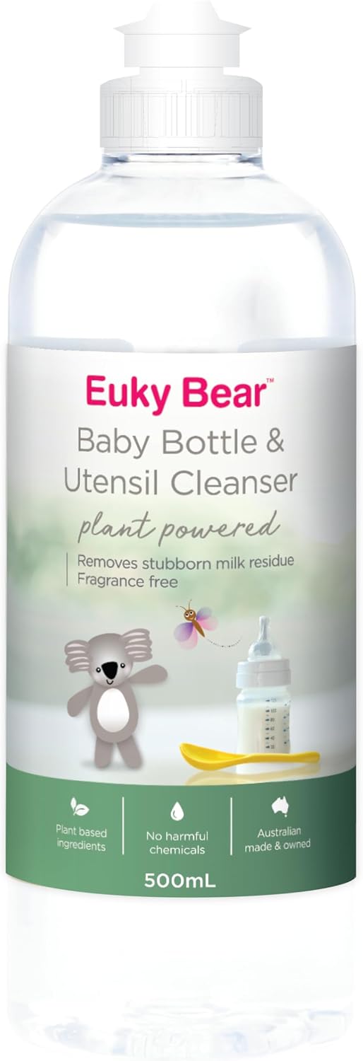 Euky Bear Baby Bottle & Utensil Cleaner 500mL, Plant-Based & Enzyme-Powered