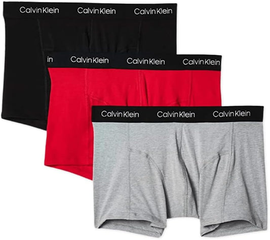 Calvin Klein 3X Genuine CK Men's Cotton Stretch Trunks Underwear - XL