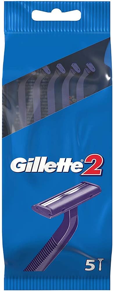 Gillette 2 Disposable Razors 5-Pieces Pack