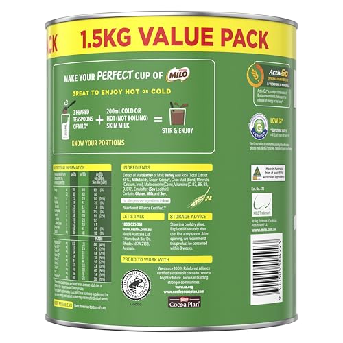 Nestlé Milo Chocolate Malt Powder Drink, 1.5kg image 3