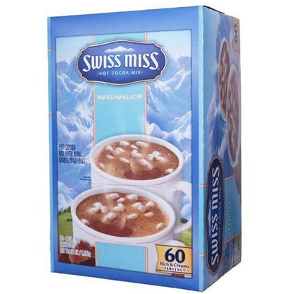 Swiss Miss Hot Cocoa Mix Marshmellow Satchets Rich Creamy Usa, Chocolate, 28 g, Pack Of 60 image 5